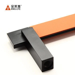Aluminum alloy 2.0 thickened non slip and mute coat bar with rubber strip