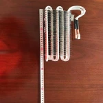 aluminum pipe aluminum finned tube evaporator for ice cream freezer
