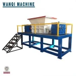 Aluminum tin can scrap metal shredder machine,dual axis shredder, two shaft shredder