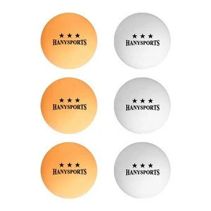 Amazon bulk sale 3 star pingpong balls with white and yellow color 100 pcs per bag