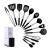 Import Amazon silicone kitchen Accessories utensils set 14 pieces nonstick cooking Tools kitchen utensils with Stainless Steel Handle from China