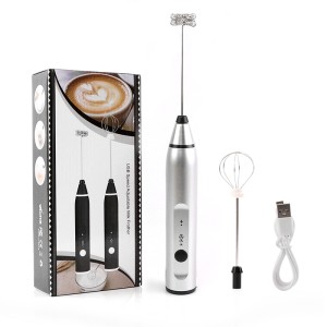 Amazon Supplier USB Rechargeable Electric Milk frother Eggbeaters Handheld Coffee Blender Foam Mixer For Latte Matcha