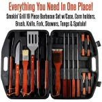 Amazon Top Barbecue Grill Set Cleaning Brush Private Label BBQ Tool Box Grill Tongs