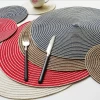 Amazon top seller 2020 Wholesale Eco-friendly 36 Round & 30*45  Oval  Polyester placemat