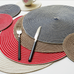 Amazon top seller 2020 Wholesale Eco-friendly 36 Round & 30*45  Oval  Polyester placemat