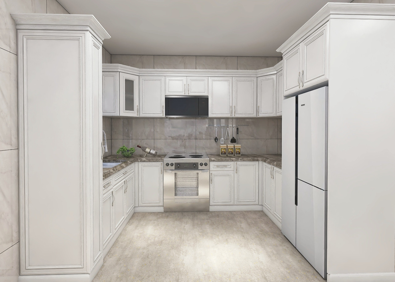 Buy American Classic Modular Kitchen Cabinet Furniture Oak Solid Wood ...