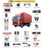 American Truck Spare Parts Manufacturer for Hino, International, Mack, Volvo Vnl, Kenworth, Freightliner Truck Body Parts
