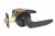 Import ANSI grade 3 standard matte black finish security tubular door handle lock from China