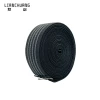 Anti-slip rubber elastic belt black with white rubber non-slip tape