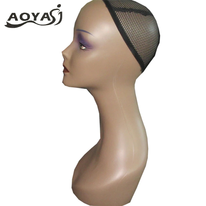 AOYASI  hotsale  plastic manniquin heads for wig display