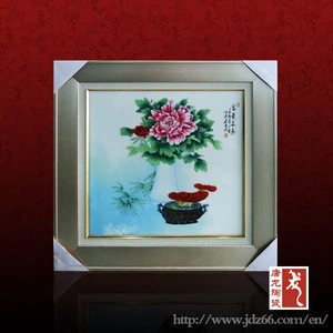 Art Porcelain Paintings Chinese Flower Vase Paintings
