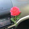 Artificial Rose Glass Car Air Freshener