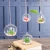 Import Attractive Price New Type unique clear hanging crystal Plant transparent Scenery glass ball ornaments from China