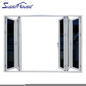 Australia Standard High Quality White Aluminium Folding Door