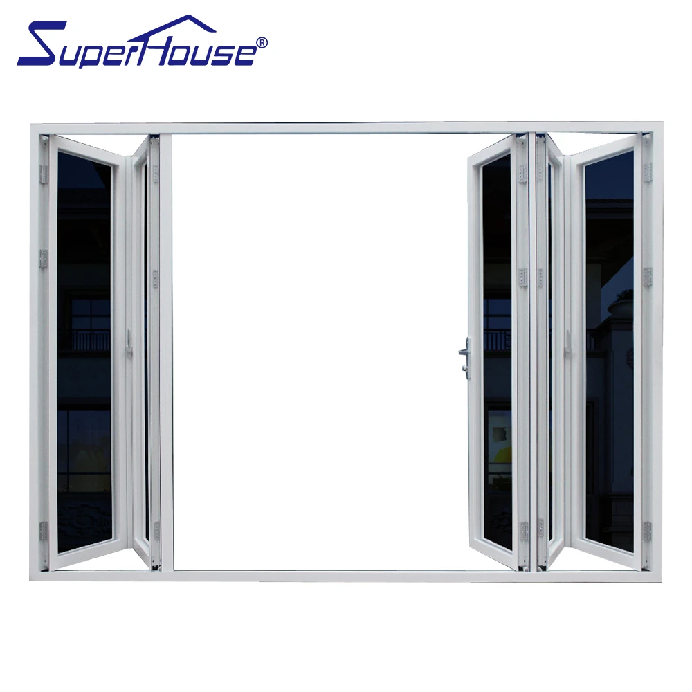Australia Standard High Quality White Aluminium Folding Door