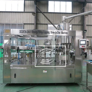 Automatic carbonated  water soft drink filling machine   aerated water bottling machine  cola drink 3 in 1 filling equipment