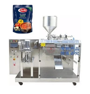 Automatic Filling Sealing Sachet Stand Up Pouch Liquid/Juice/Peanut Butter/Chili/Paste/Sauce/Edible Olive Oil Packing Machine