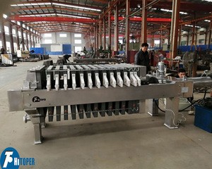 Automatically pull plate frame stainless steel filter press for food filtration
