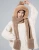 Autumn and winter thick fur collar scarf scarf hat set female double layer warm plush bib one-piece hat