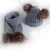 Import Baby Hat Scarf Set Kids Warm Knitted Hats Beanies With Two Double Pom Pom Beanie For Cute Boys Girl 6-36 Months from China