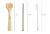 Import Bamboo Utensils Set Fork Knife Spoon and Straw Straw-cleaning Brush from China