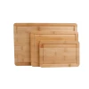 Bamboo Wood Cutting Board Set for Kitchen, Small  Large Chopping Board Set
