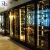 Bar Stainless Steel And Glass Wine Display Cabinet Stainless Steel Wall Mounted Wine Storage Fridge 304 316 Display Cabinet