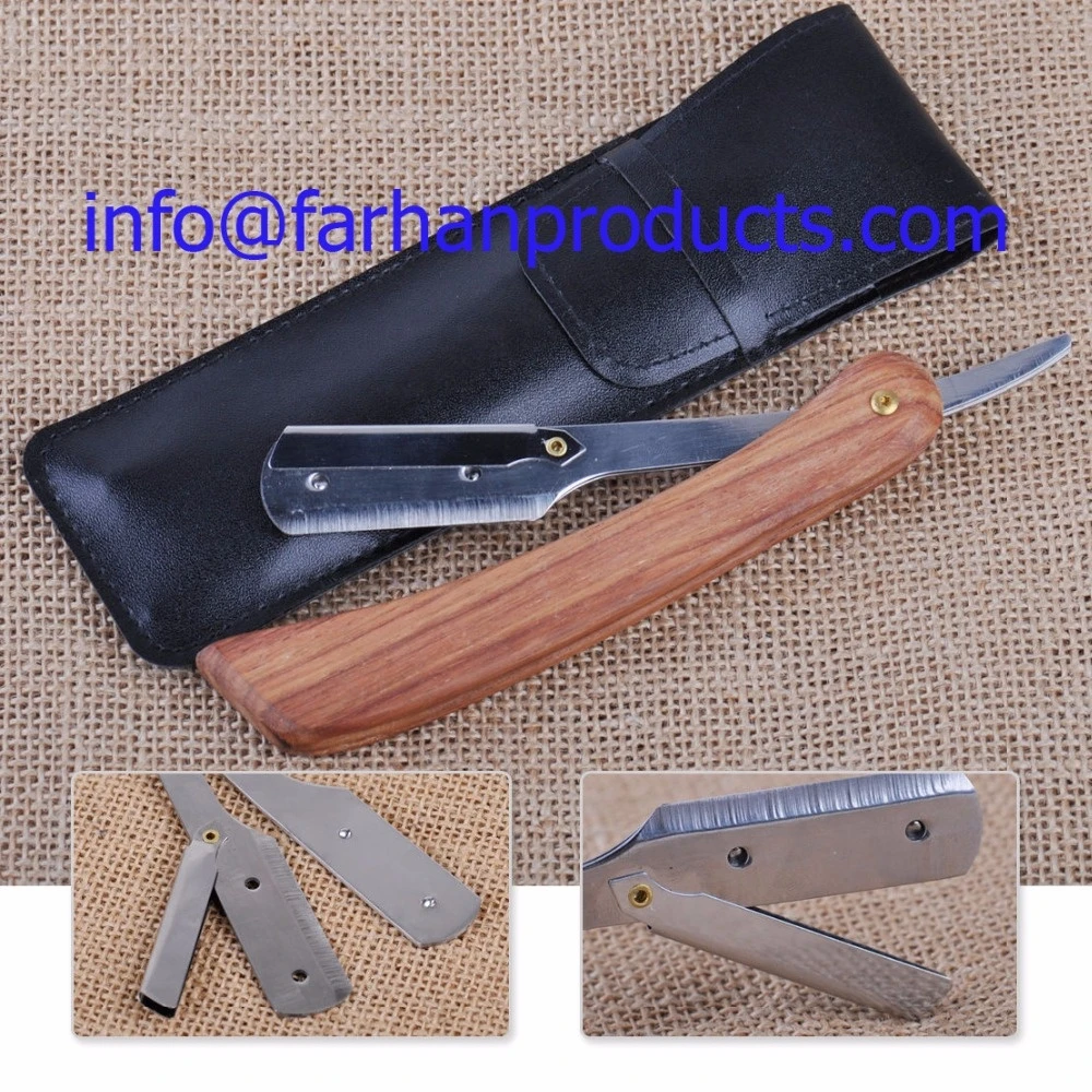 Pakistan Razo Buy Barber Straight Razor Swing Lock Wooden Handle Barber Straight Edge ...