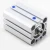Import Basic Type Rod End Female Thread CQSB Series SMC Compact Air Cylinder Aluminum Compact Pneumatic Cylinders from China