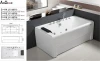 Bathroom two sided bathtub eco friendly acrylic massage bath tub with fiberglass