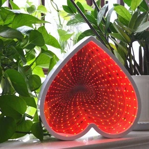 Battery Powered LED Table Mirror 3D Tunnel Light