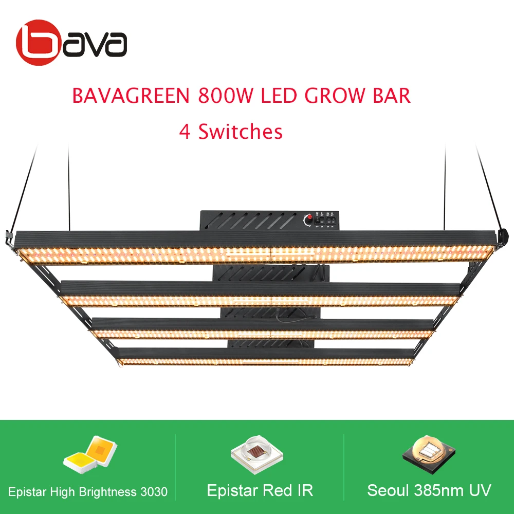 BAVA best newest industrial epistar strip wholesale 4000k red far red uv board energy efficient 800w led grow light