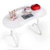 Beauty Salon Furniture Portable Folding cheap luxury modern Nail Spa black white Manicure Table
