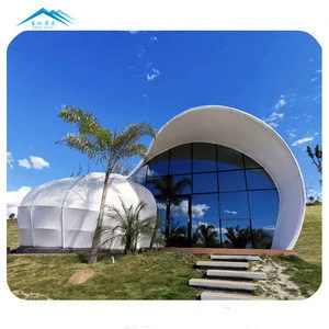 best sell odd hotel design snail shape 2-3 people glamping hotel tent,glamping pods