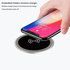 Best selling qi Wireless Charger Fast for Pad Mobile Phone Battery Charger Plate for iPhone