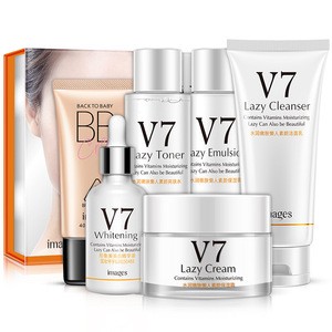 Best selling V7 facial skin care set rich vitamin anti-aging face care products moisture cream