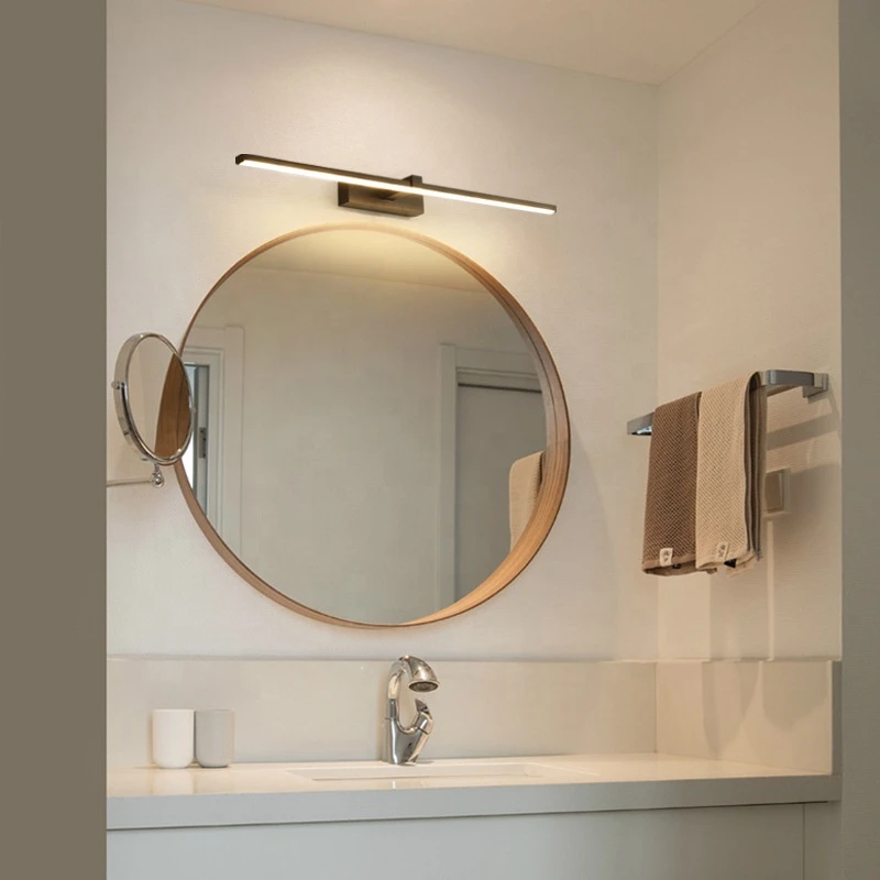 Biumart Biumart Nordic Home Hotel Bathroom Waterproof Anti-fogging Acrylic Shade LED Wall Mounted Mirror Picture Lamp
