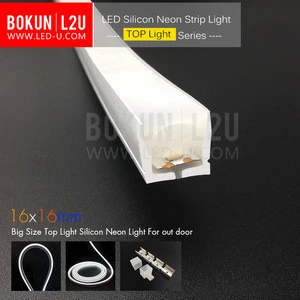 BK-NS1616 IP68 LED Strip light.  16x16mm  DC24V LED flexible Silicon neon light, Double extrusion for better waterproof