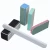 Import Black and white green high-quality sandpaper nail file 91 emery board nail file from China