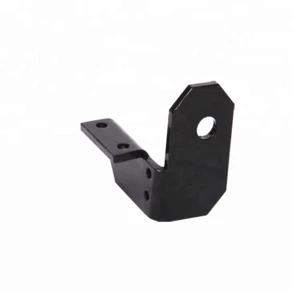 Black Powder Coated Hole Angle Stainless Steel Corner Custom Bracket