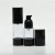 Import Black round cosmetic 15ml 30ml 50ml airless pump bottle manufacturers made in china from China