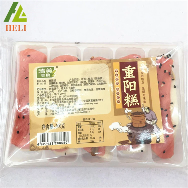 blister 6 pcs Various material plastic disposable frozen food mochi cake tray