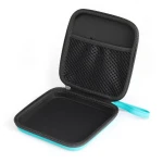 Blue Color Hard shell Equipment Storage Travel Other Special Purpose Carrying Bag Case With Zipper closure And Molded Logo