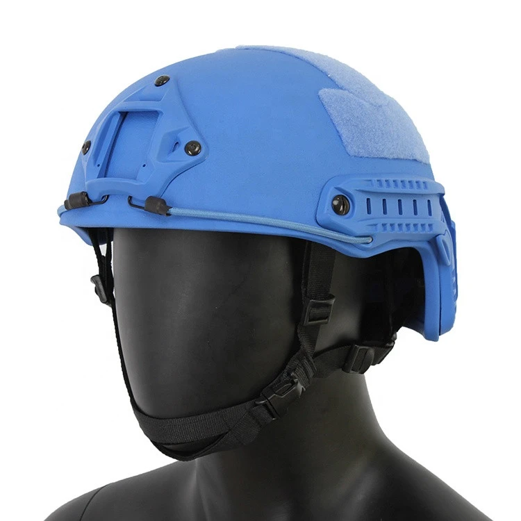 blue FAST helmet cover ballistic NIJ IIIA bulletproof helmet with suspension system for wholesale