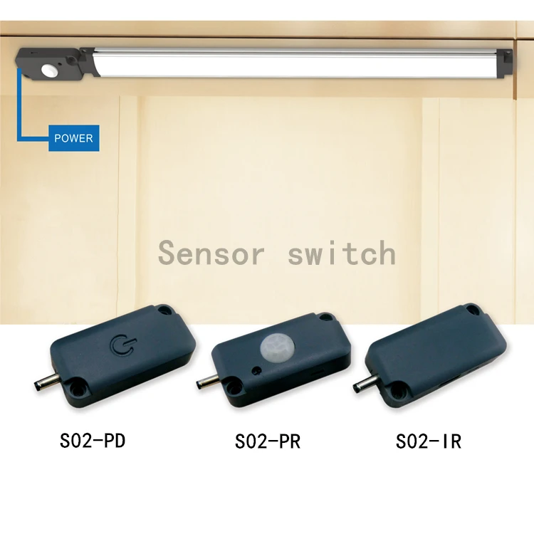 Blue light indicator 12v PIR sensor switch for led light