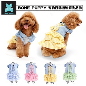 BONEPUPPY Designer Pet Clothes Cute Dog Cat Puppy Dress pastoral style