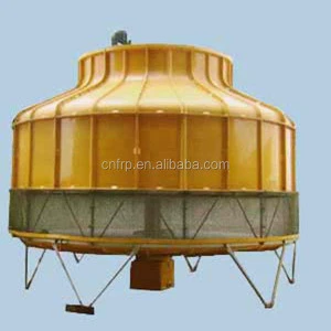 Bottle Shape Counter Flow FRP Anti-corrosive Industrial Cooling Tower 200 tons/h