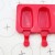 Import BPA free DIY silicone ice cream mold popsicle with wood stick 4 even ice popsicle mold from China
