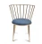 Import bronze metal dining chair CY5013 from China