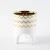 Import bulk small indoor gold line planter white nordic modern ceramic pots with legs from China